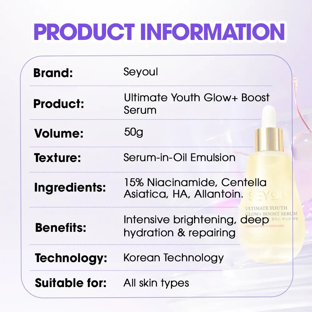 [New Product] SEYOUL Ultimate Youth Glow+ Boost Serum